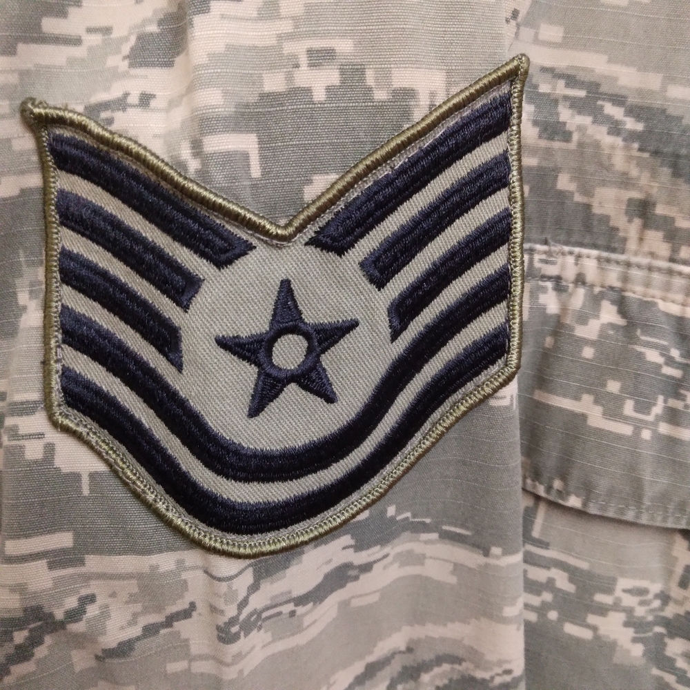 Airforce fatigues/ABU set- pants 34-36"x32" jacket L - Picture 3 of 9